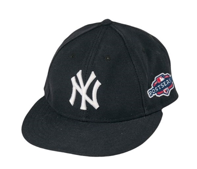 2012 Joba Chamberlain New York Yankees Game Used Postseason Hat (Steiner)